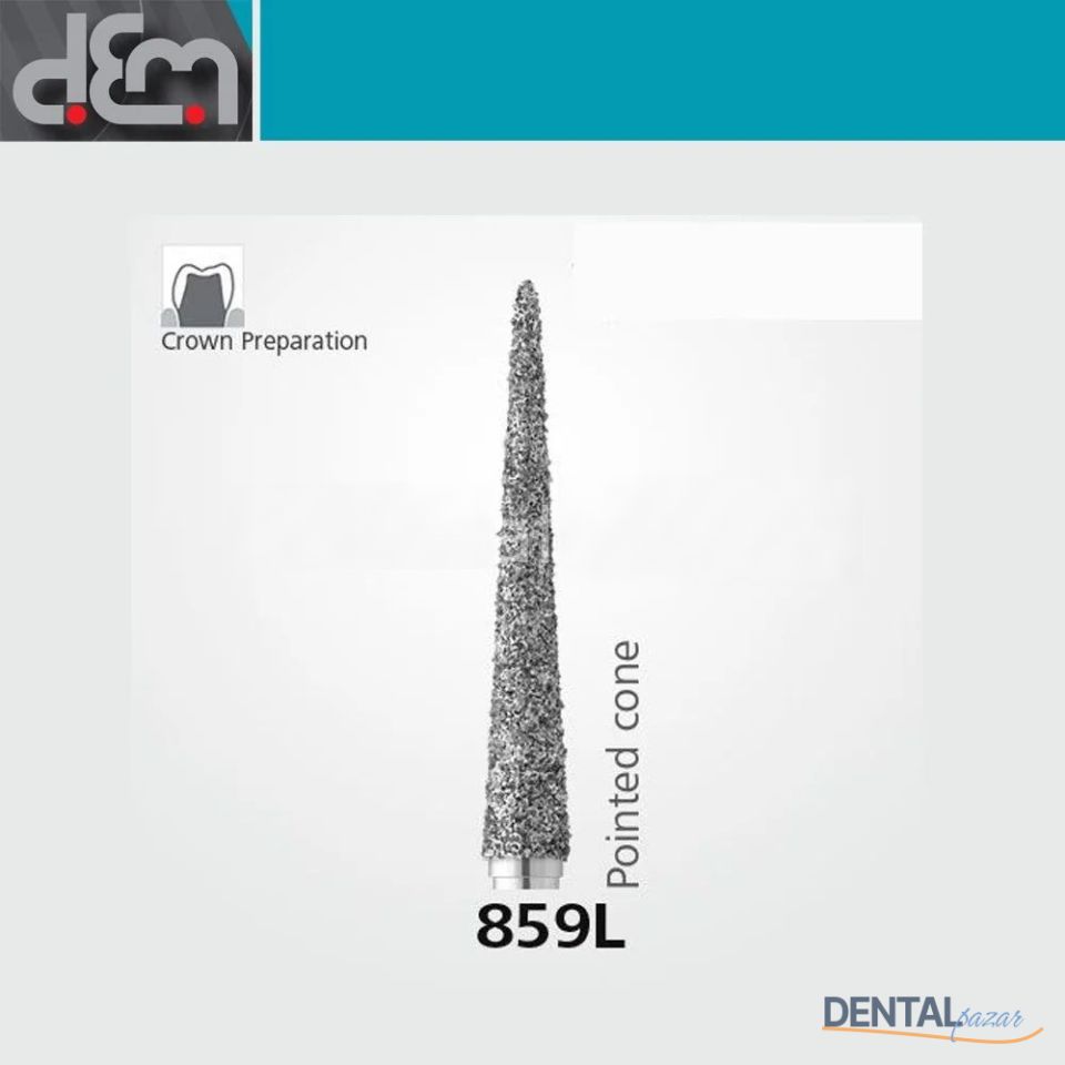 DX Sentetik Elmas Frez - 859L - İğne Uç - 10 Adet