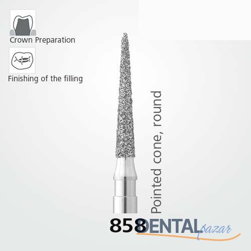 858 Sentetik Elmas Frez - 5 Adet - İğne Uç