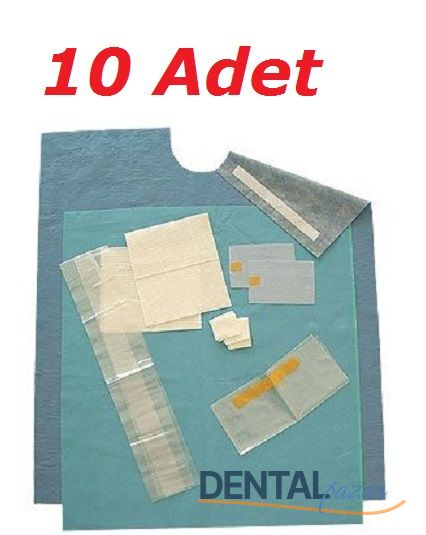 Steril İmplant Örtü Seti Standart - 10 Adet