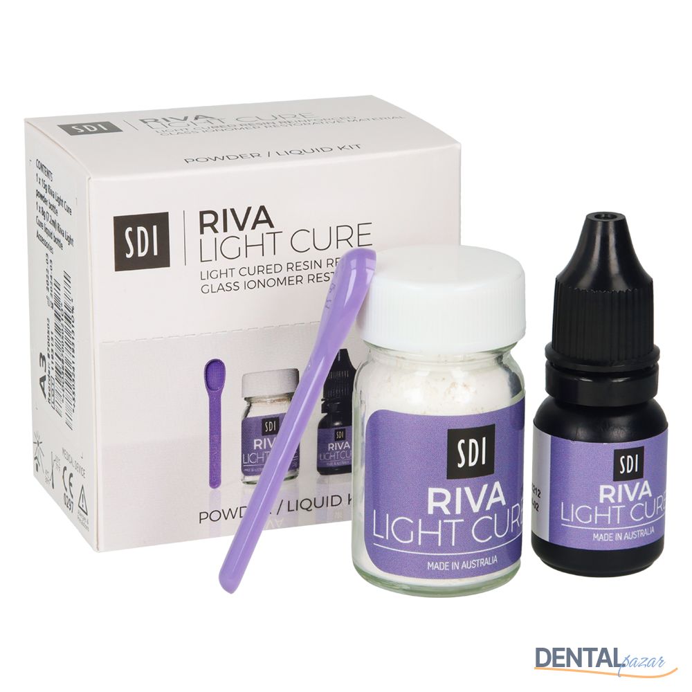 Riva Light Cure - Işıkla Sertleşen Cam İonomer Toz-Likit