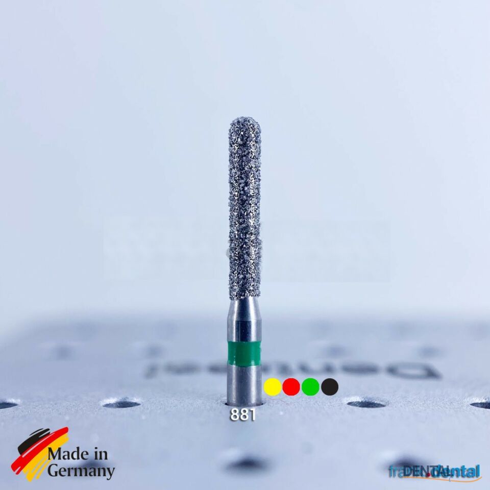 Doğal Elmas Frez - 881 - Silindir - 5 Adet