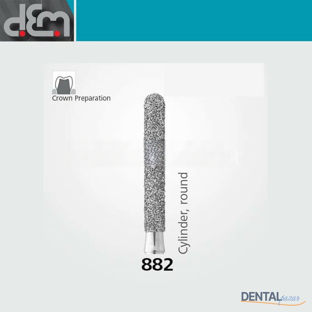 DX Sentetik Elmas Frez - 882 - Silindir - 10 Adet
