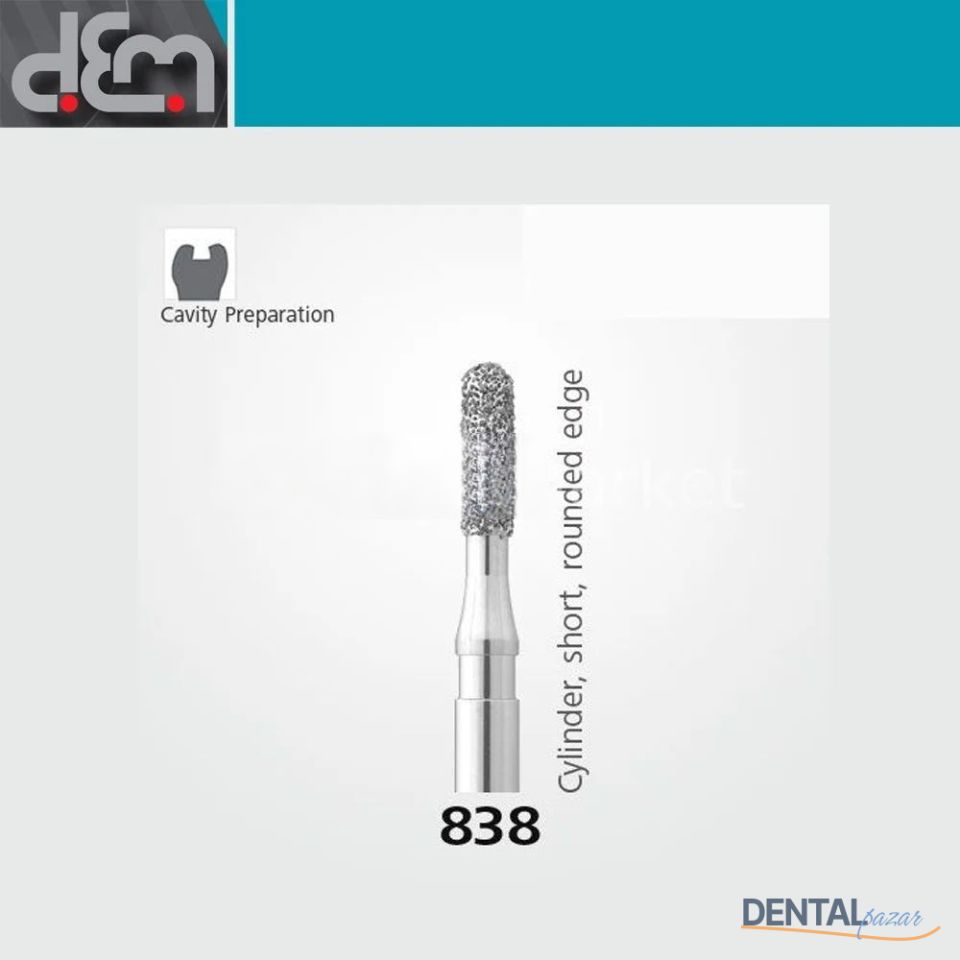 DX Sentetik Elmas Frez - 838 - Silindir - 10 Adet