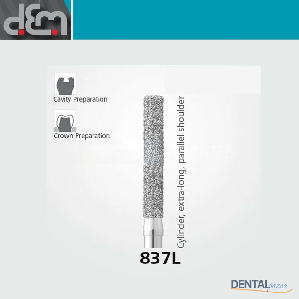 DX Sentetik Elmas Frez - 837L - Silindir - 10 Adet