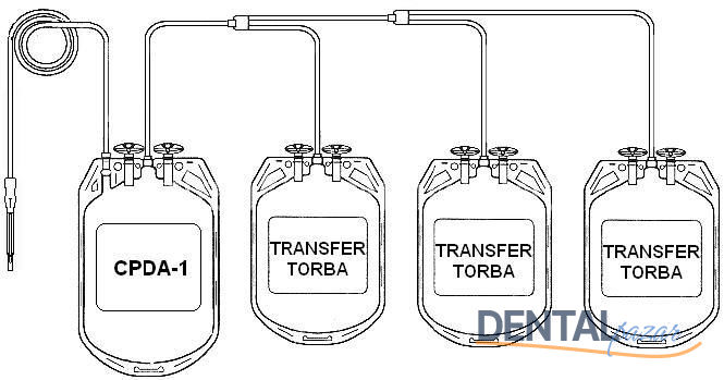 Dörtlü Kan Torbası - 450 ML.3X300 ML - 100 Adet