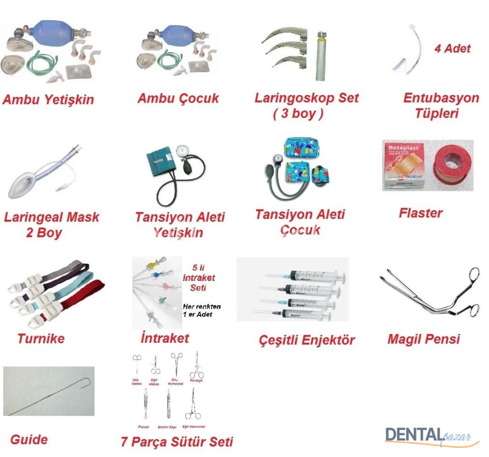 Dental Acil Müdahale Seti Standart