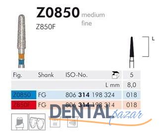 Z0850 Zirkon İçin Elmas Frez - 2 Adet
