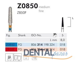 Z0850 Zirkon İçin Elmas Frez - 2 Adet