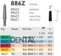 886Z Zirkon İçin Elmas Frez - 2 Adet