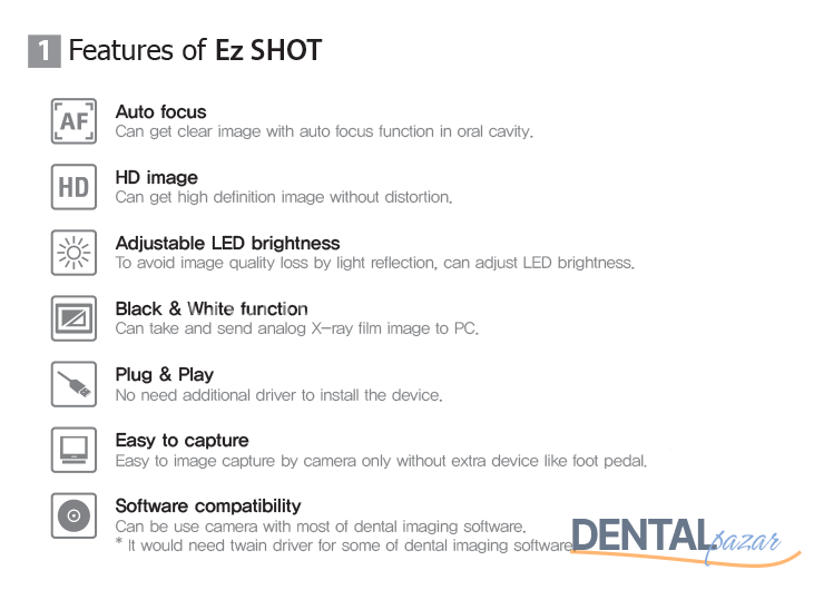 Ez- Shot HD Agız İçi Kamera Kablolu