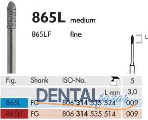 864LF Sentetik Elmas Frez - 5 Adet