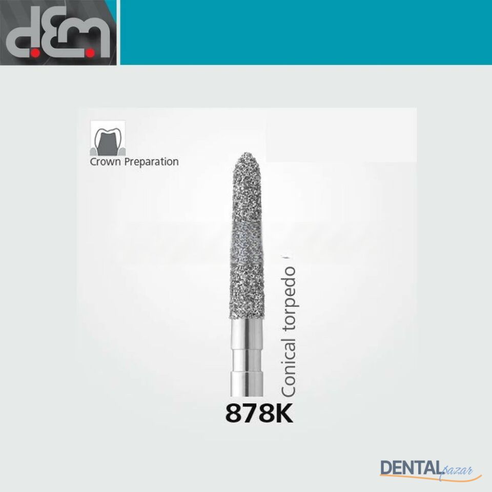 DX Sentetik Elmas Frez - 878K - Chamfer - 10 Adet