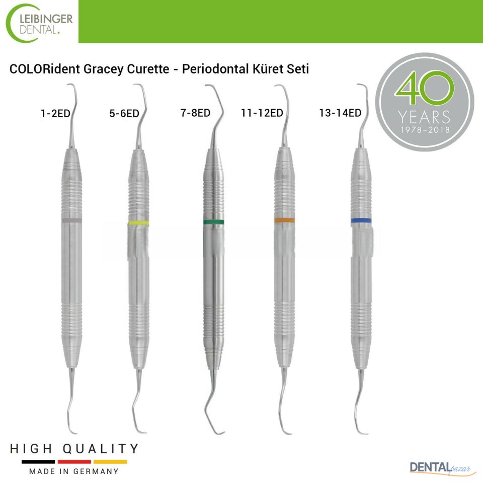 COLORident Gracey Curette - Periodontal Küret Seti