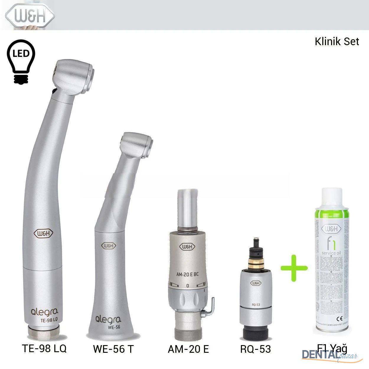 Klinik Dinamik Alet Set - Set 4 - Led Işıklı
