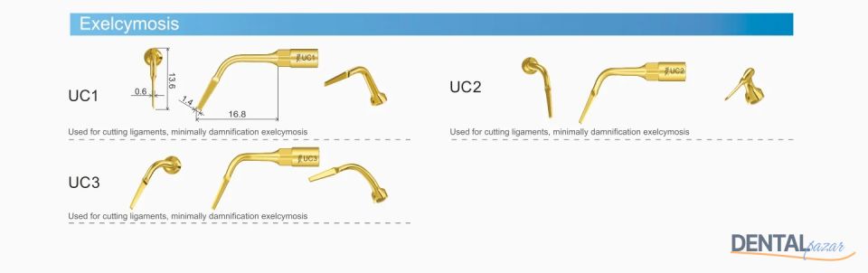 Ultrasurgery Exelcymosis Uçları - Woodpecker / Mectron / Ems