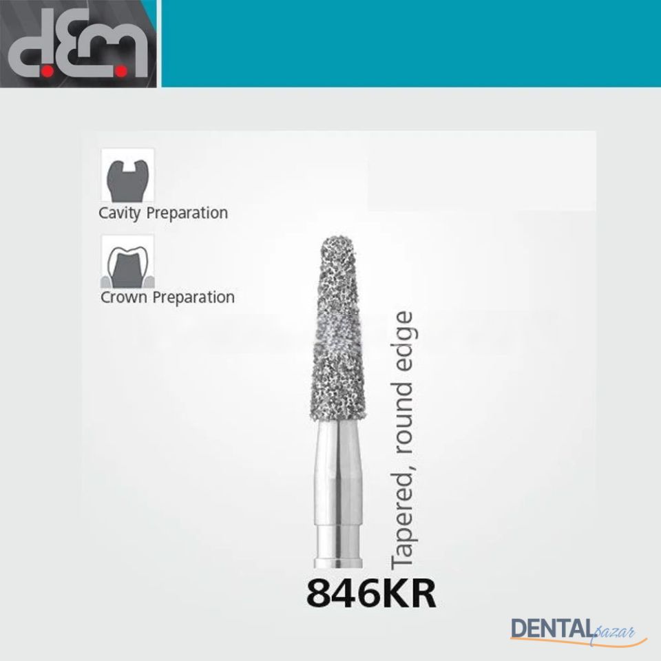 DX Sentetik Elmas Frez - 846KR - Konik - 10 Adet
