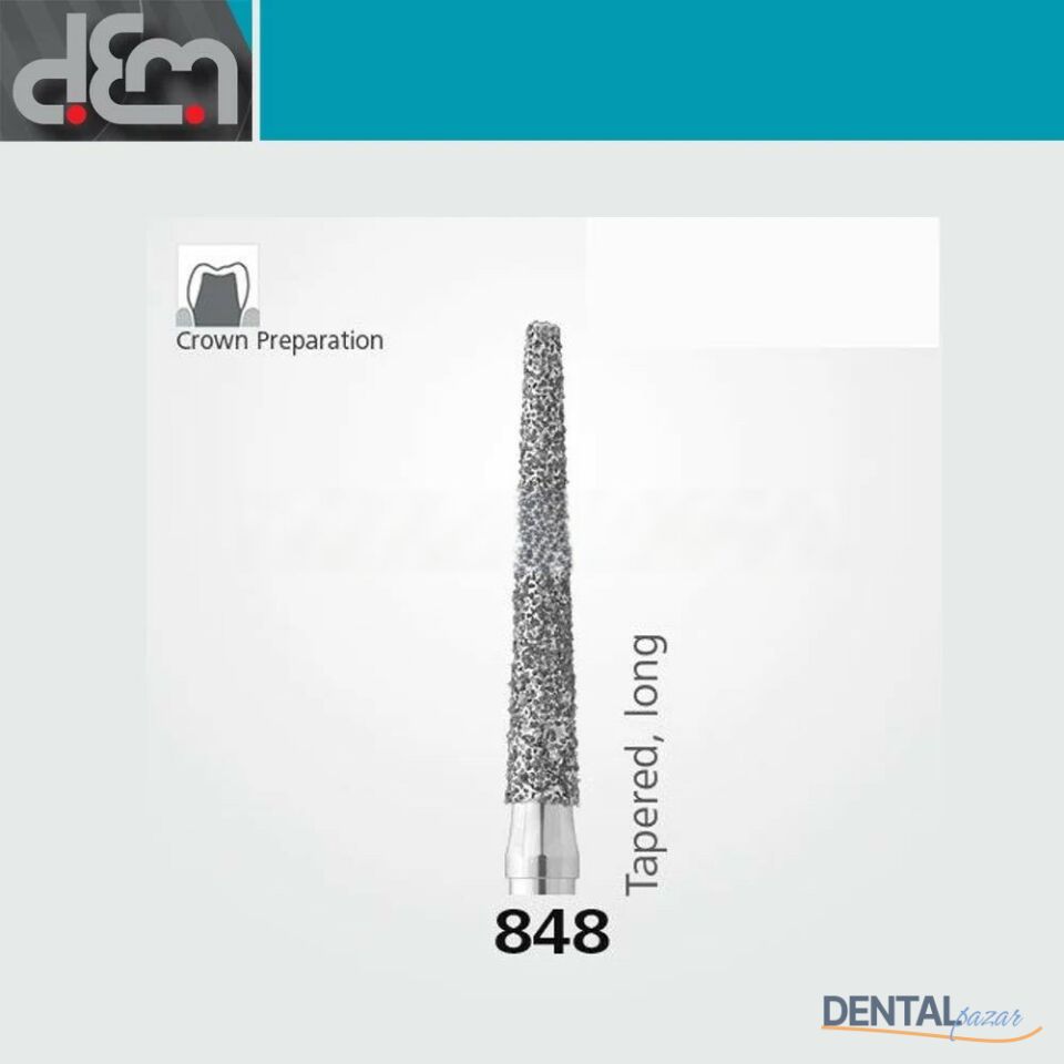 DX Sentetik Elmas Frez - 848 - Konik - 10 Adet