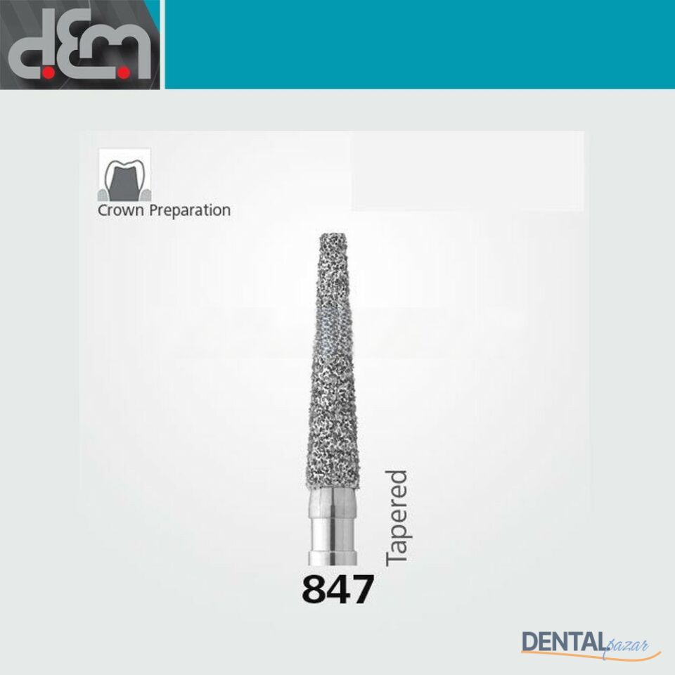 DX Sentetik Elmas Frez - 847 - Konik - 10 Adet