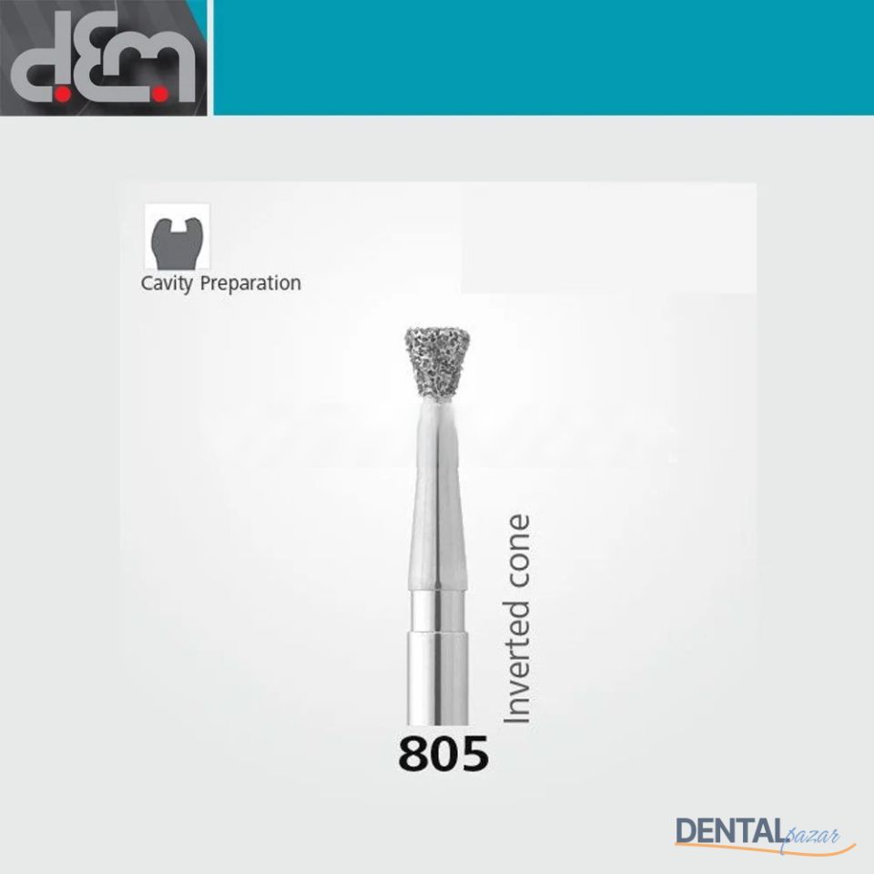 DX Sentetik Elmas Frez - 805 - Ters Konik - 10 Adet