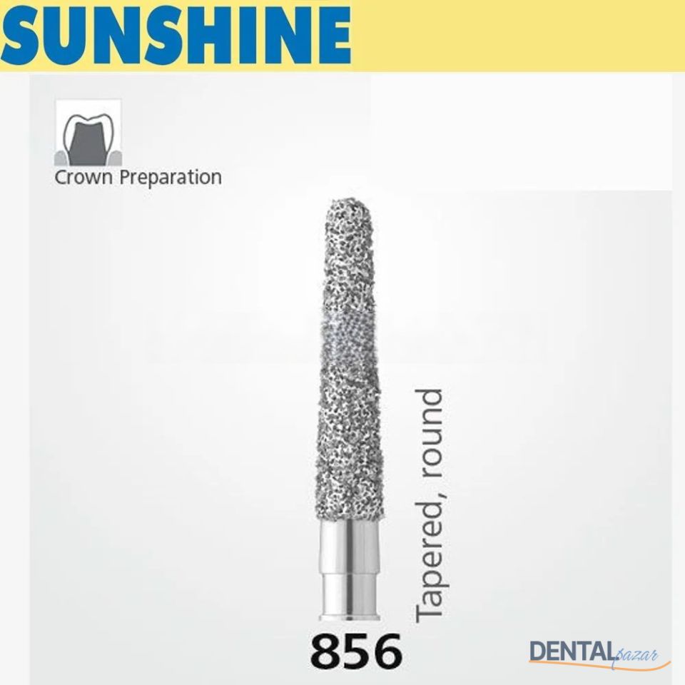 856 Sentetik Elmas Frez - 5 Adet - Konik