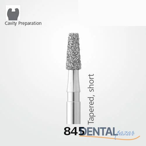 845 Sentetik Elmas Frez - 5 Adet - Konik