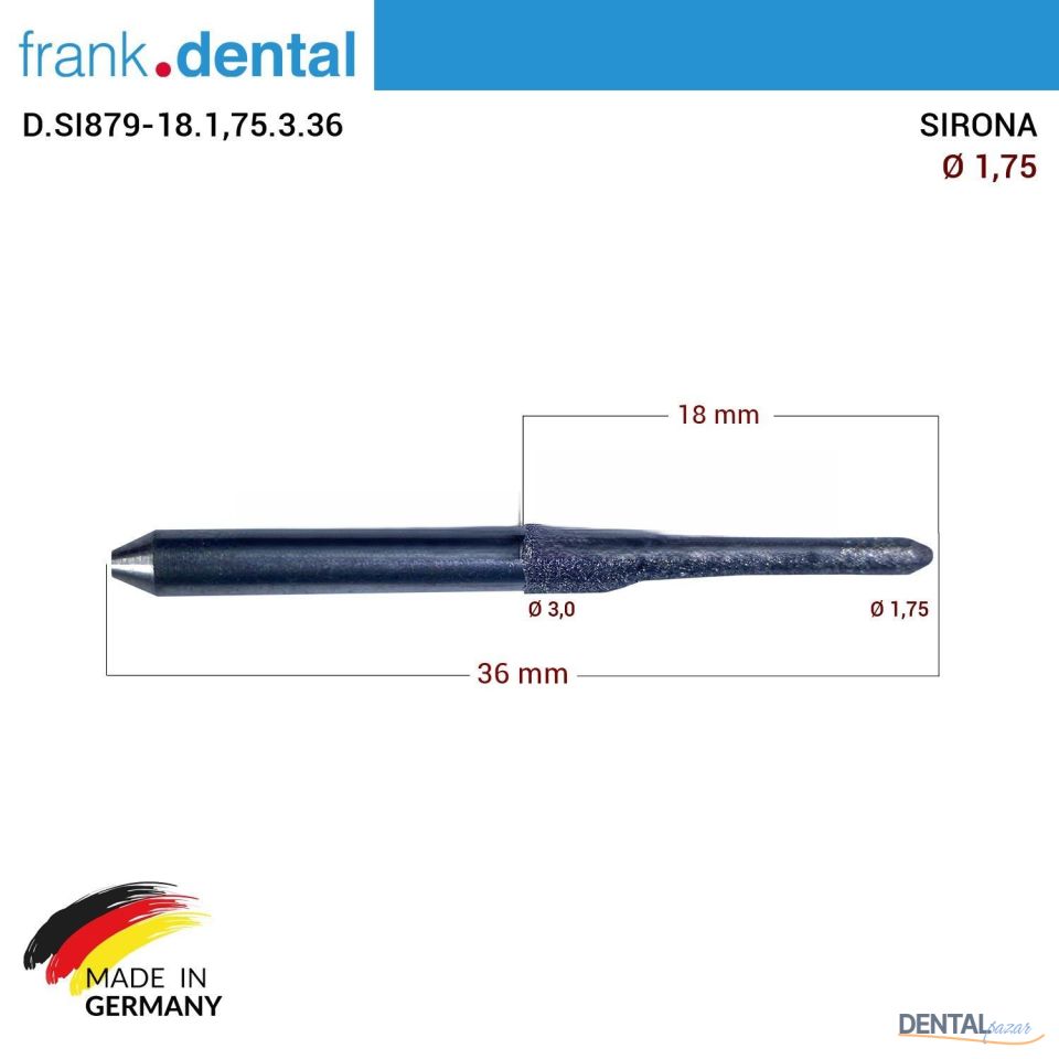 SIRONA Elmas Cad Cam Drill 1,75 mm