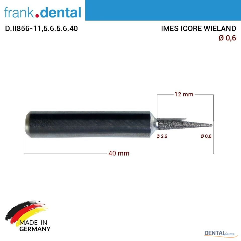 Imes Icore Wieland Elmas Cad Cam Drill 0,6 mm