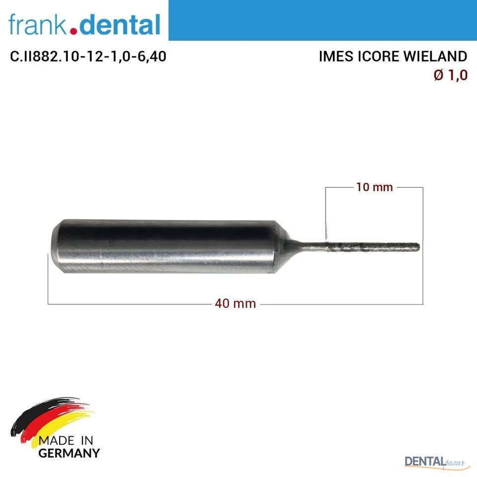 Imes Icore Wieland Elmas Cad Cam Drill 1,0 mm