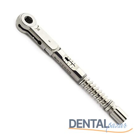 Dental Implant Torklu Wrench Ratchet Kare 10-45 Ncm