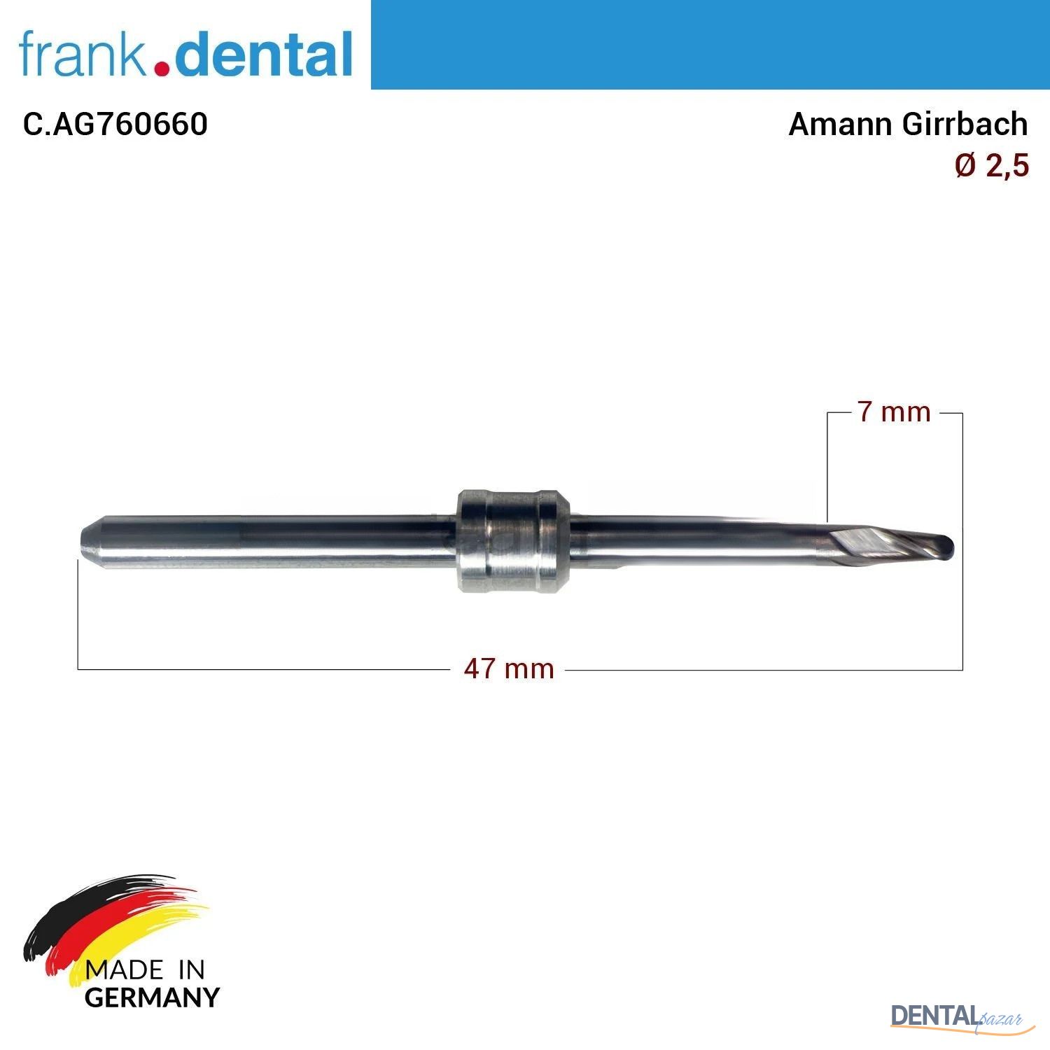 Amann Girrbach Cad Cam Drill 2,5 mm
