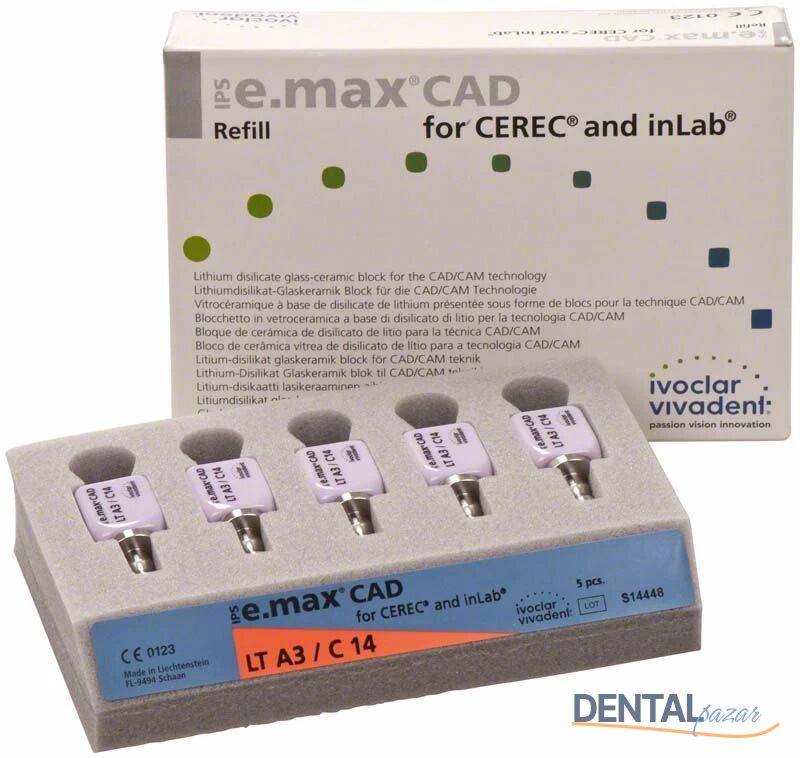 IPS e.max CAD for CEREC ve inLab Blok C14