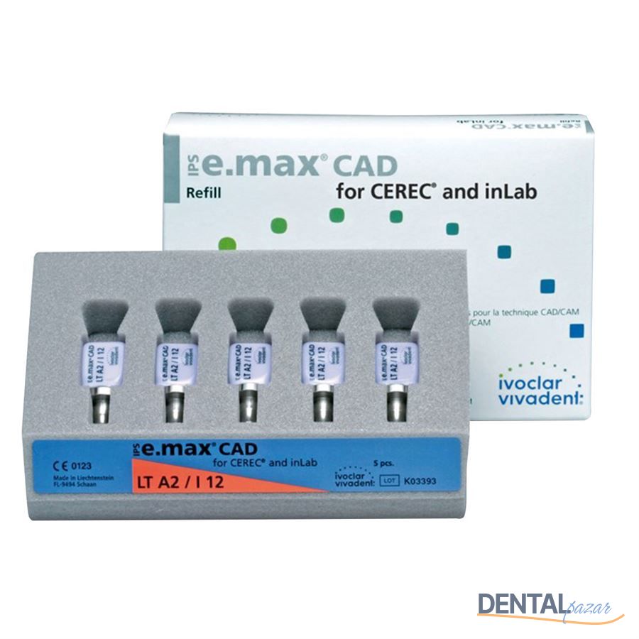 IPS e.max CAD for CEREC ve inLab Blok I12