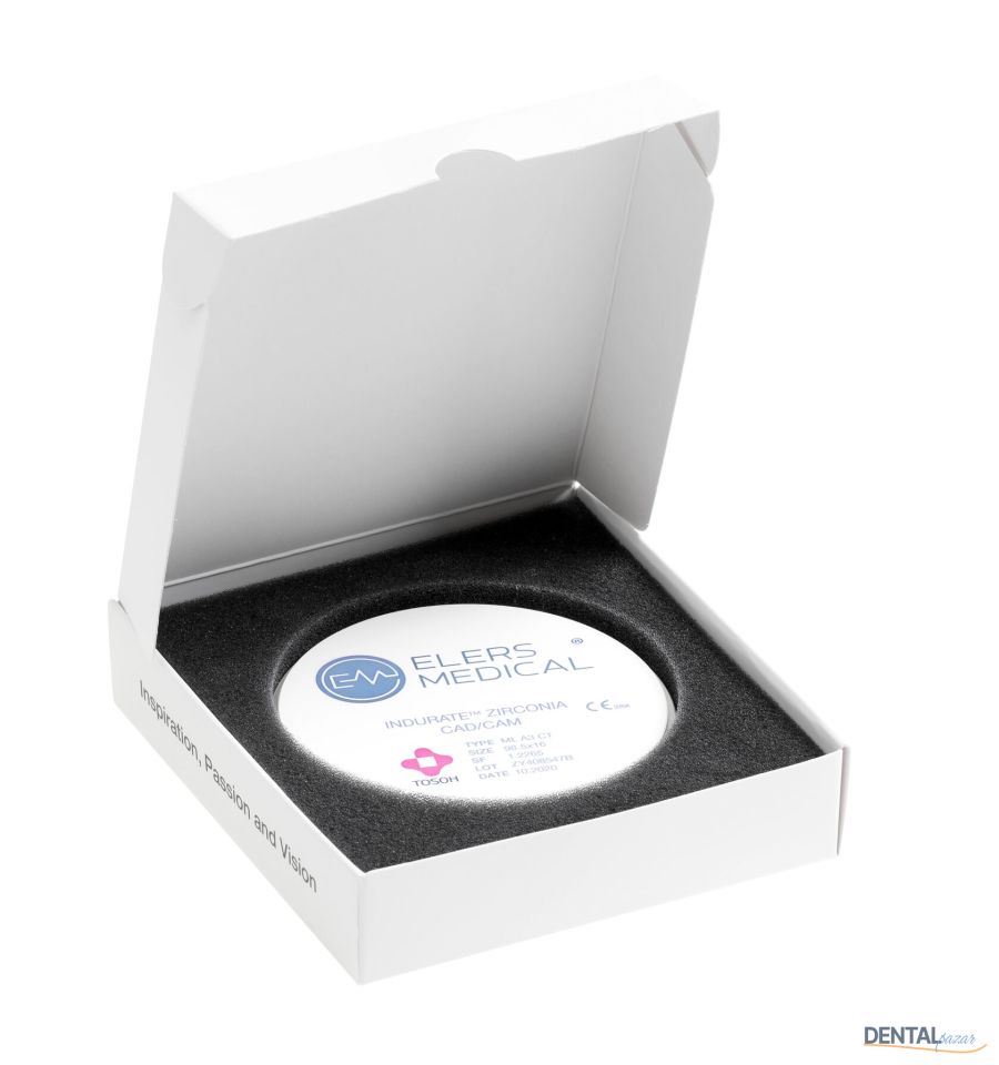 INDURATE Multilayer Extra-Translucent Zirkon Blok - 22 mm - %100 TOSOH