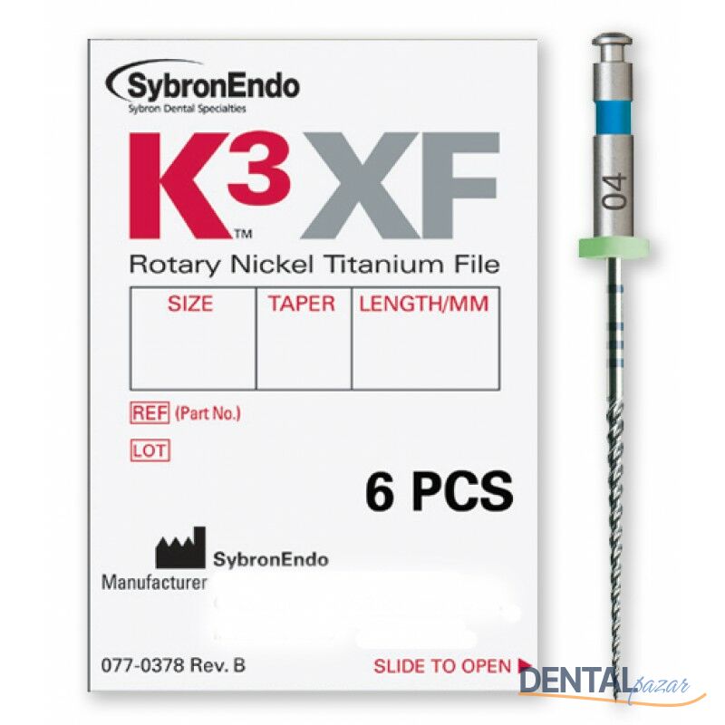 K3XF Ni-Ti Rotary Kanal Eğeleri