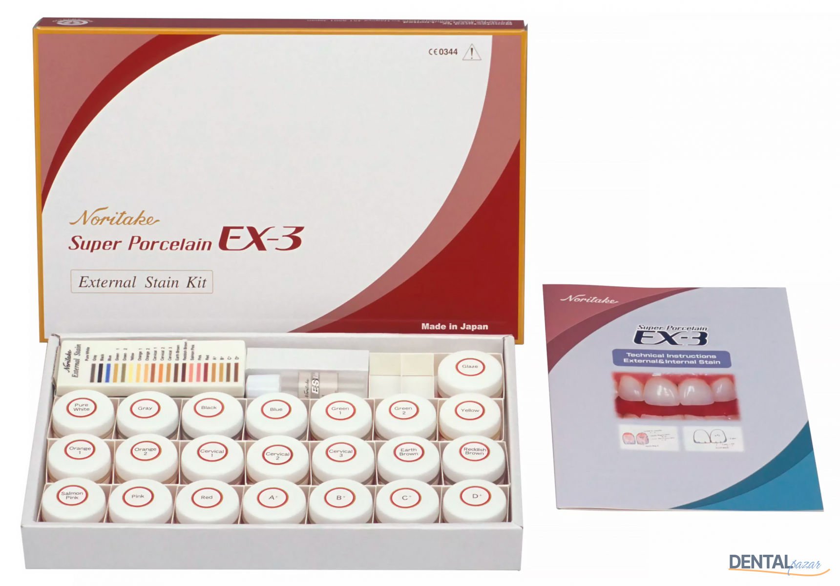 EX-3 External Stain - Makyaj Kit - Metal Altyapı - Porselen Tozu