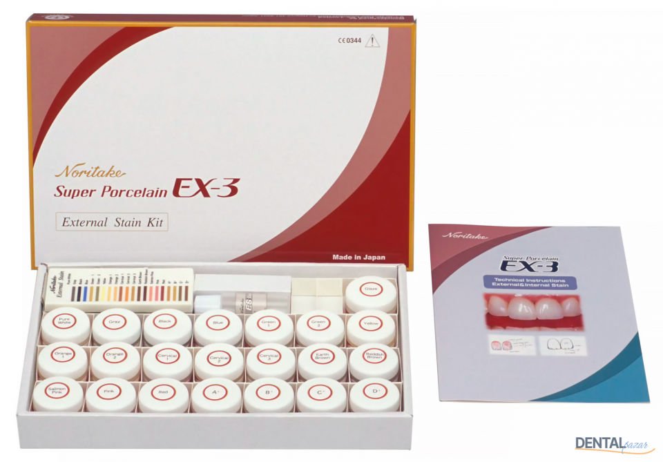 EX-3 External Stain - Makyaj Kit - Metal Altyapı - Porselen Tozu