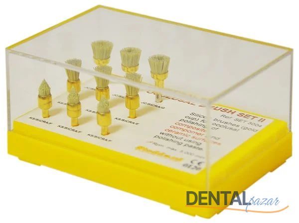 Occlusal Brush Set Kompozit Polisaj Seti Gold