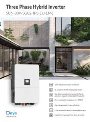 DEYE 80kW Hibrit Trifaze (HV)