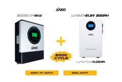Sunon-IV 8KW Inverter + Li-sun 51.2V 200Ah Lityum Akü Off-Grid Hibrit Paketi