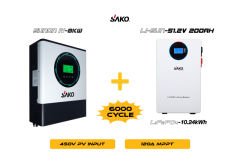 Sunon-IV 8KW Inverter + Li-sun 51.2V 200Ah Lityum Akü Off-Grid Hibrit Paketi
