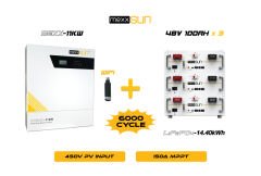 Mexx 11KW Inverter + 3x48V 100Ah Lityum Akü Off-Grid Hibrit Paketi