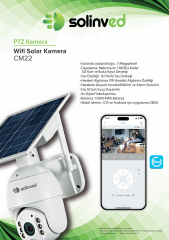 Güneş Enerjili Akıllı PTZ Wifi Kamera - CM 22