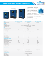 TommaTech New Pro 5K 48V 1Faz Akıllı İnverter