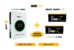 Mexx 4KW Inverter + 2x12V 100Ah Lityum Akü Off-Grid Hibrit Paketi
