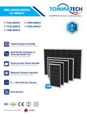 Tommatech 240Wp Bifacial 48PMB12 Güneş Paneli