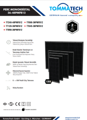 Tommatech 240Wp Full Black 48PMFB12 Güneş Paneli