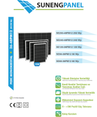 Suneng 120Wp 36MB Güneş Paneli