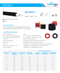 DC Siyah 1 Metre (10.0mm - Kesit) Solar Kablo