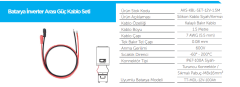 TommaTech 12V Moduler Series 1.5m Güç Kablosu Seti