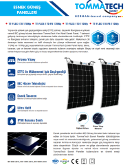 TommaTech 110Wp Flexible(Esnek) Güneş Paneli